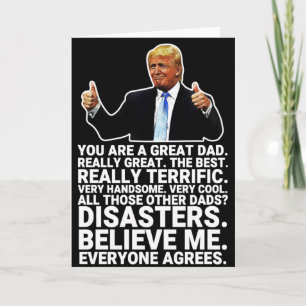 Graciosa tarjeta del Día del Padre Donald Trump