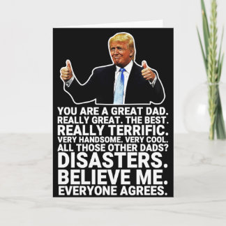 Graciosa tarjeta del Día del Padre Donald Trump