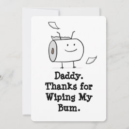 Graciosa tarjeta del primer padre del bebé