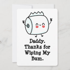 Graciosa tarjeta del primer padre del bebé