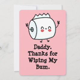 Graciosa tarjeta del primer padre del bebé