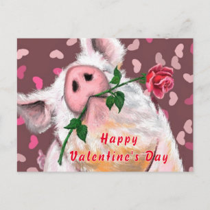 Graciosa tarjeta El día de San Valentín Romántico 