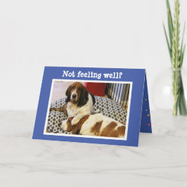 Graciosa tarjeta "Get Well" con límites mínimos
