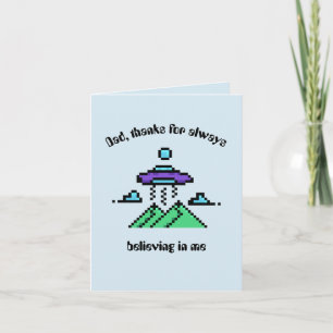 Graciosa tarjeta Inspiradora para el Día del Padre
