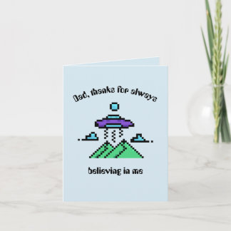 Graciosa tarjeta Inspiradora para el Día del Padre