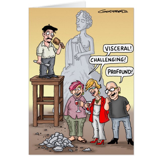 Graciosa tarjeta Personalizado de Clive Goddard (Frente)