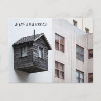 Graciosa tarjeta postal de cambio de dirección - p
