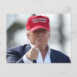 Graciosa tarjeta postal de Donald Trump
