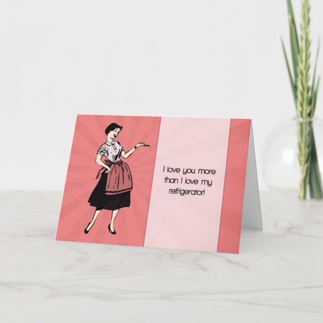 Graciosa tarjeta Retro San Valentín con la Persona (Anverso)