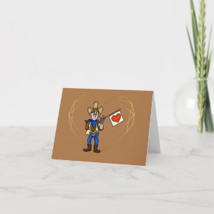 Graciosa tarjeta romántica para el amante de los v