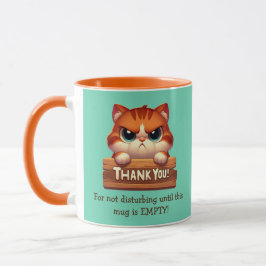 Graciosa taza de café para gato - Personalizable