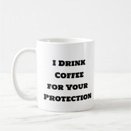 Graciosa taza de café para su protección