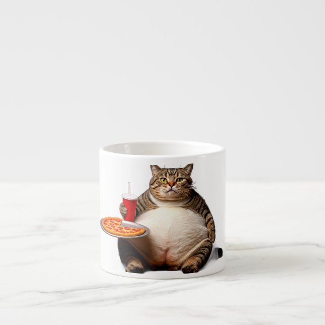 Graciosa taza de gato - Copa de café de regalo de  (Frente)