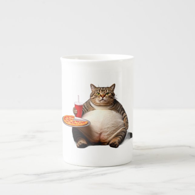Graciosa taza de gato - Copa de café de regalo de  (Frente)