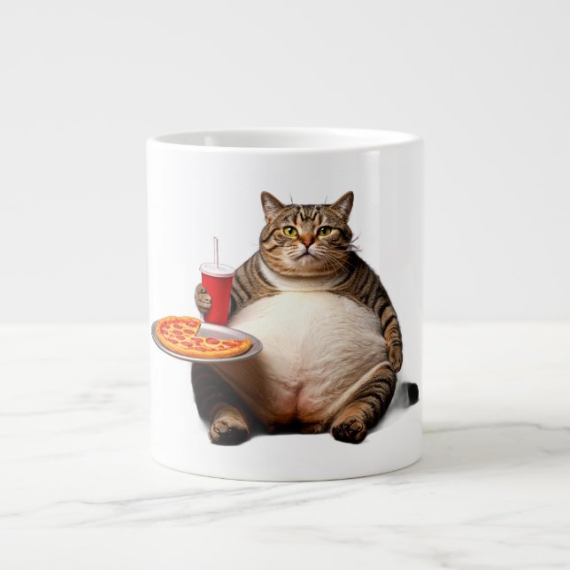 Graciosa taza de gato - Copa de café de regalo de  (Frente)