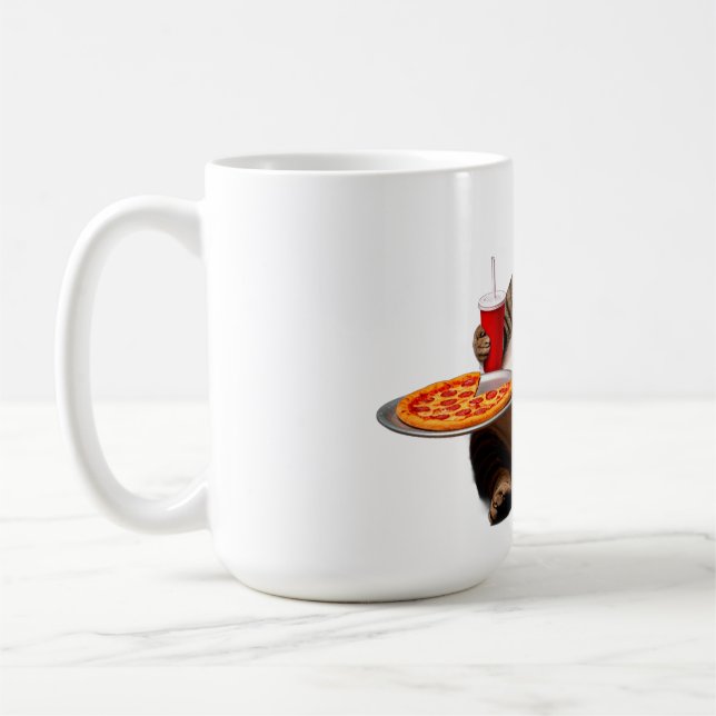Graciosa taza de gato - Copa de café de regalo de  (Izquierda)