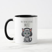 Graciosa taza de gato - Trabajar desde casa - Está