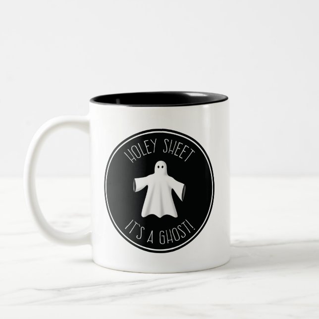 Graciosa taza de Halloween - Hoja de caracol es un (Izquierda)