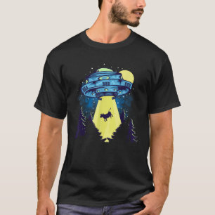 Graciosa vaca Alien Abducción OVNI Creer Camiseta