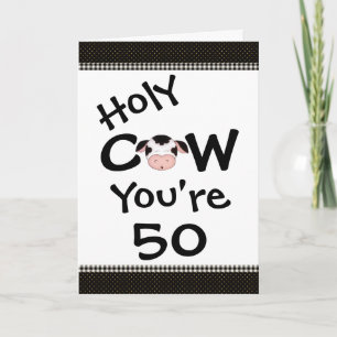 Graciosa vaca sagrada eres tarjeta de felicitación