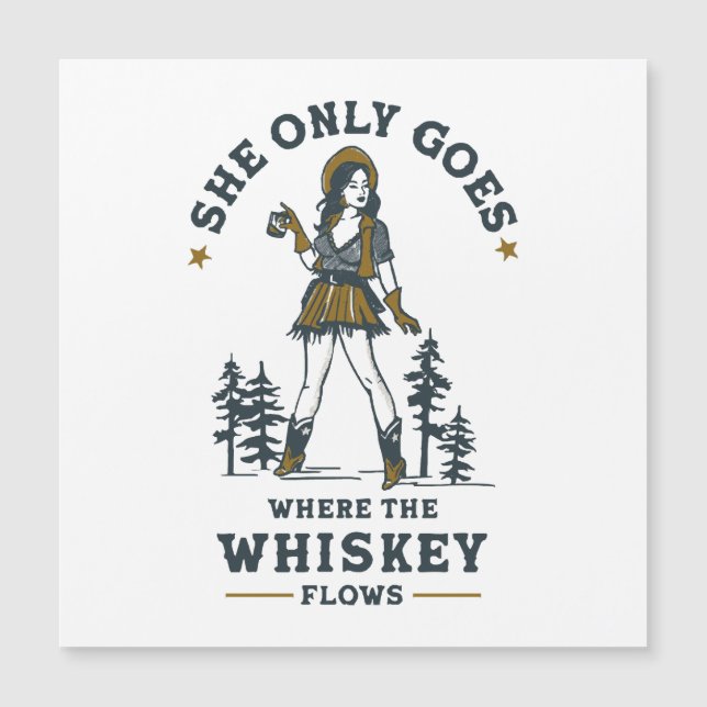 Graciosa Vintage Western Cowgirl Whiskey Lover (Anverso)