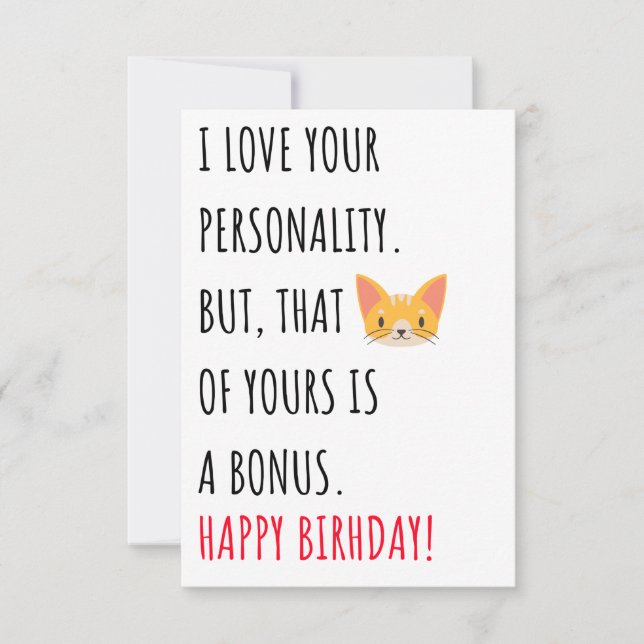 Graciosa y sucia tarjeta de feliz cumpleaños para  (Anverso)