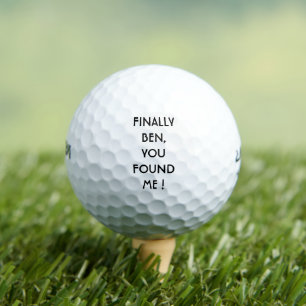 Graciosas Bolas de Golf Personalizadas Perdidas