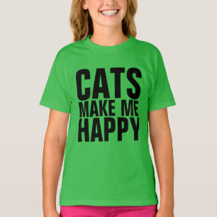 Graciosas camisetas CAT para niños, LOS GATOS ME H