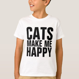 Graciosas camisetas CAT para niños, LOS GATOS ME H
