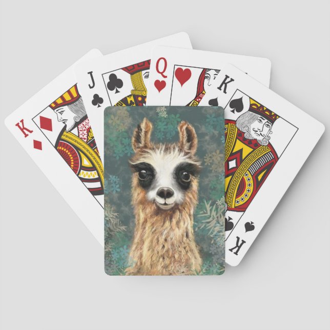 Graciosas Cartas De Juego De Alpaca (Reverso)