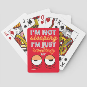 graciosas cartas de juego "NO DORMIRÉ..."