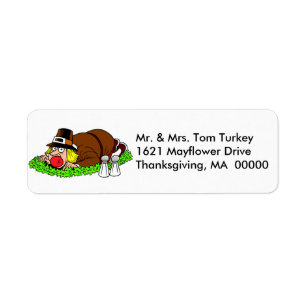 Graciosas etiquetas de la dirección de retorno de