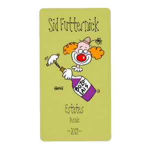 Graciosas etiquetas de vino personalizadas