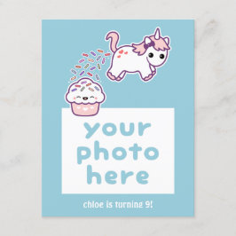 Graciosas invitaciones a cumpleaños por foto de Un