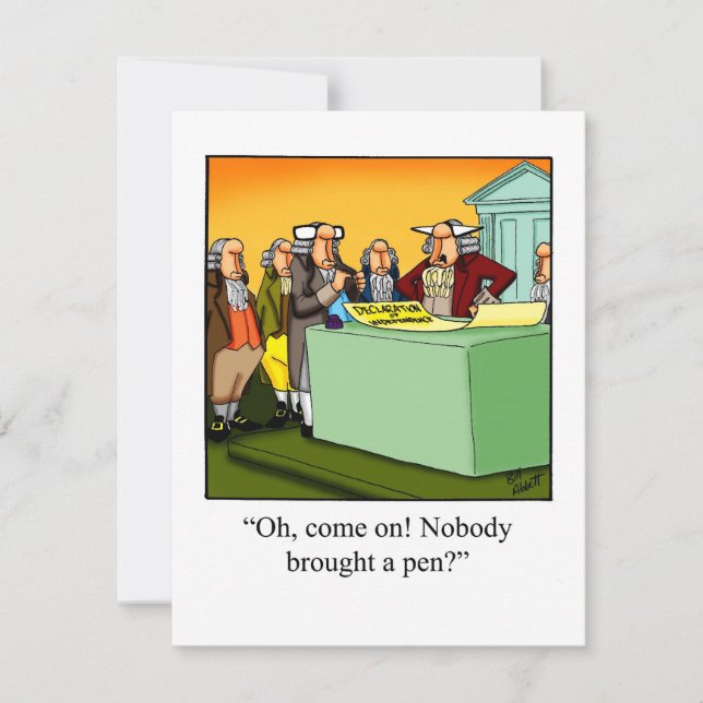 Graciosas invitaciones del partido del 4 de julio (Anverso)