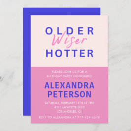 Graciosas invitaciones para el 41º cumpleaños Olde