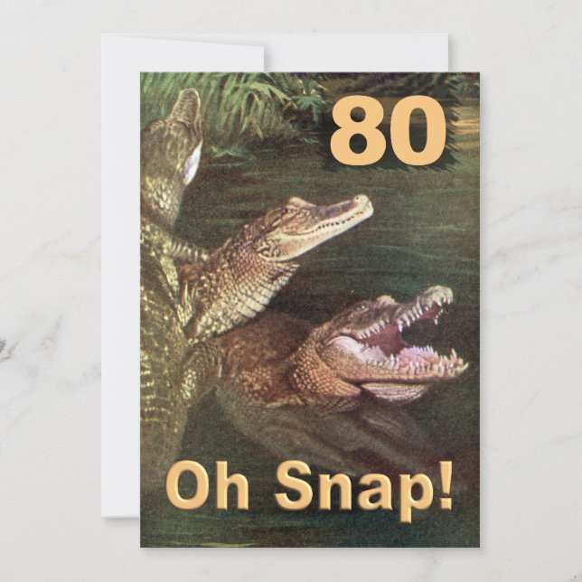 Graciosas invitaciones para fiestas de cumpleaños  (Anverso)