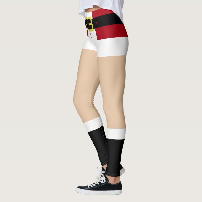 Graciosas Leggings de Santa Navidades (Izquierda)
