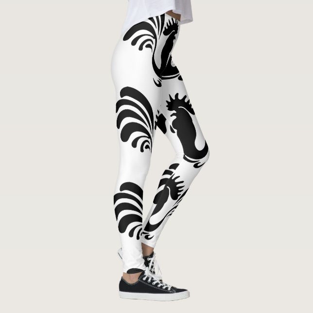 Graciosas Leggings del Año Rooster 2017 (Derecha)