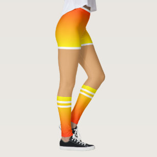 Graciosas leggings Naranjas payasos y calcetines a