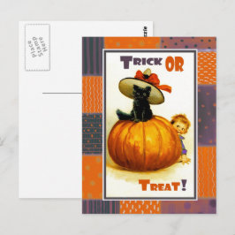 Graciosas postales de Halloween para niños de époc