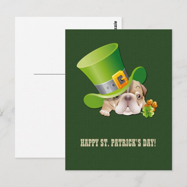 Graciosas postales para el Día de San Patricio (Anverso / Reverso)