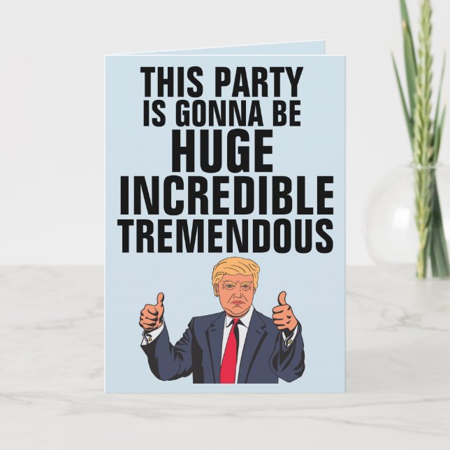 Graciosas tarjetas de cumpleaños de Donald Trump,  (Anverso)