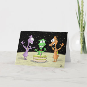 Graciosas tarjetas de cumpleaños: Fiesta Moon