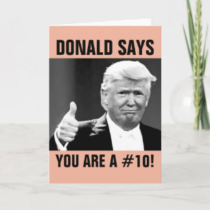 Graciosas tarjetas de felicitación de Donald Trump