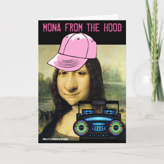 Graciosas tarjetas de felicitación modernas de Mon (Anverso)