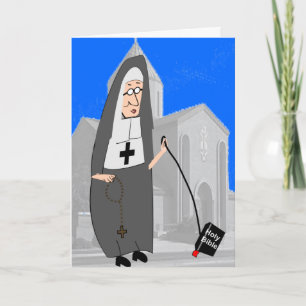 Graciosas tarjetas de felicitación Nun