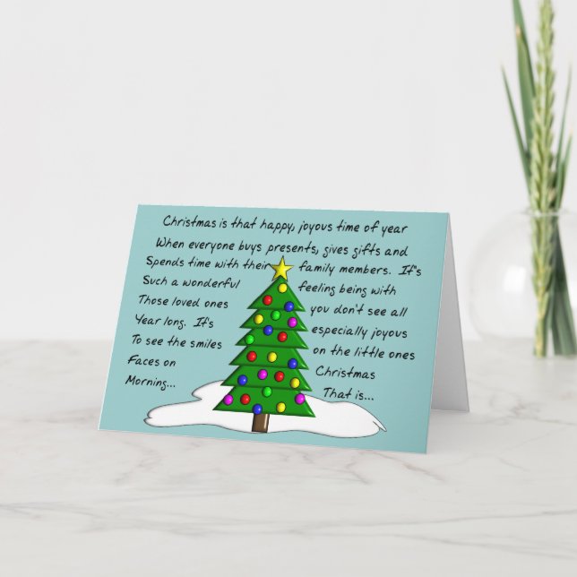 Graciosas tarjetas de medios y Navidades volubles (Anverso)