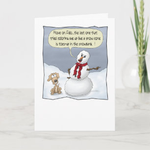 Graciosas tarjetas de Navidades: Arriba