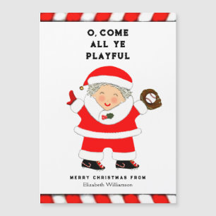 Graciosas tarjetas de Navidades de béisbol